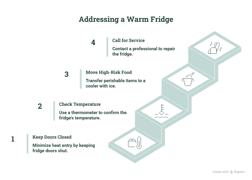 Fast fridge repair in Abilene before food spoils infographic